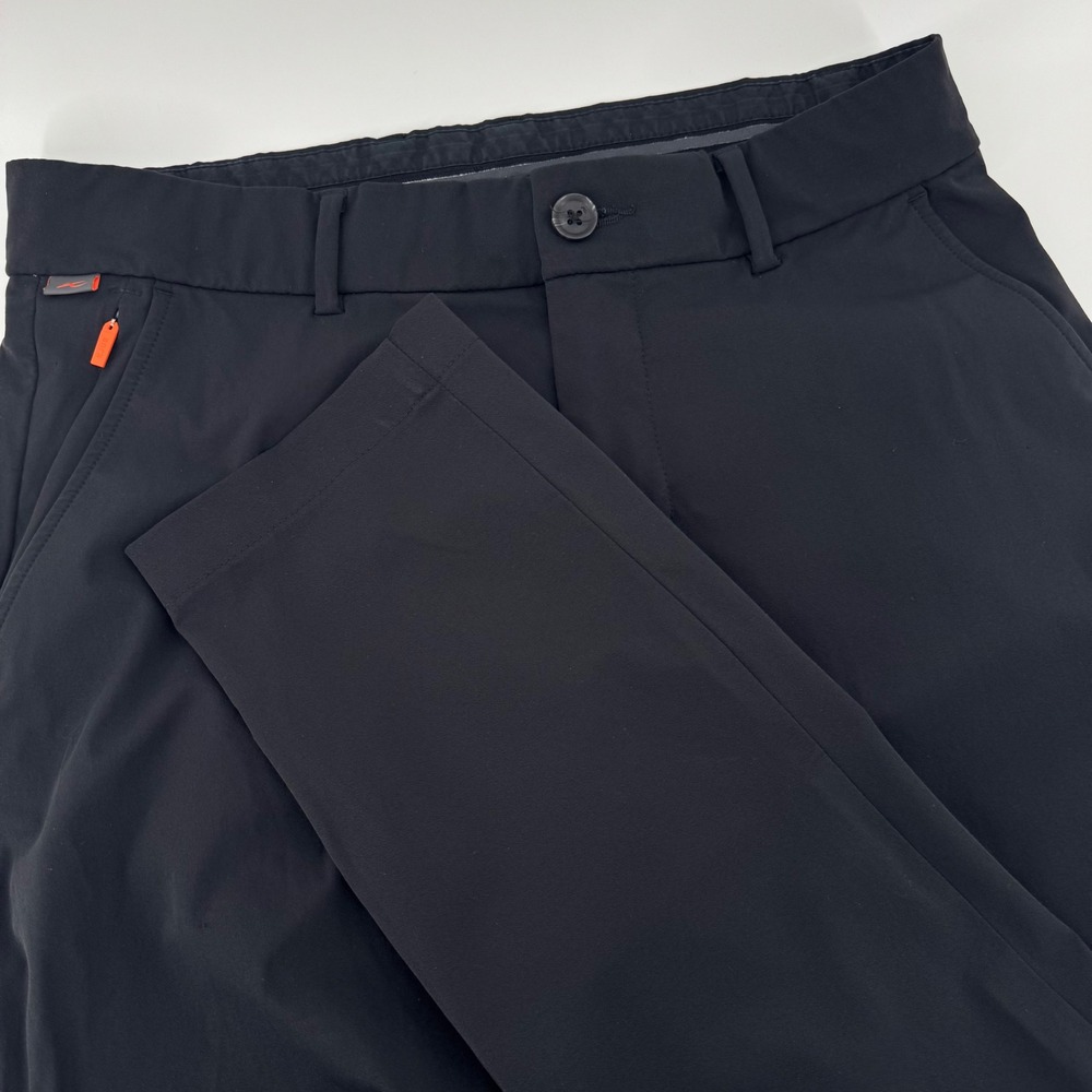 KJUS Iver Golf Pants Mens W32 L32 Black Tailored Fit MG20-J03 Technical Stretch